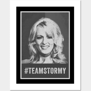 Team Stormy - Stormy Daniels - Grayscale Style Posters and Art